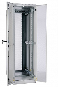 Шкаф серверный напольный 42U (600x1200) дверь перфорированная, задние двойные перфорированные от компании Гринпоинт