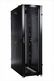 Шкаф серверный ПРОФ напольный 42U (600x1200) дверь перфор., задние двойные перфор., черный, в сборе от компании Гринпоинт
