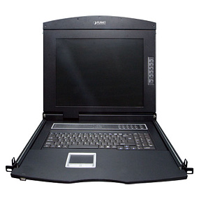 8-портовый IP KVM переключатель Planet комбинированный VGA LCD 17" IKVM-210-08M