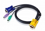 КВМ-кабель с интерфейсами PS/2, VGA и разъемом SPHD 3-в-1 (3м) 