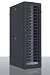 Шкаф серверный ПРОФ напольный 42U (600x1200) дверь перфор. 2 шт., черный, в сборе от компании Гринпоинт