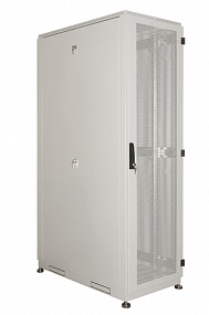 Шкаф серверный напольный 45U (600x1000) дверь перфорированная, задние двойные перфорированные от компании Гринпоинт