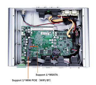 Промышленный  безвентиляторный компьютер IWILL IBOX-302 3855U