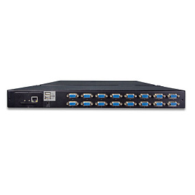 16-портовый IP KVM переключатель Planet комбинированный VGA LCD 17" IKVM-210-16M