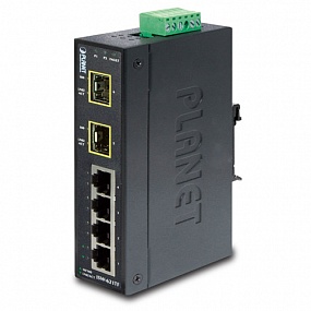 4-портовый промышленный Ethernet-коммутатор 10 / 100Base-TX + 2-портовый 100Base-FX SFP Planet  ISW-621TF